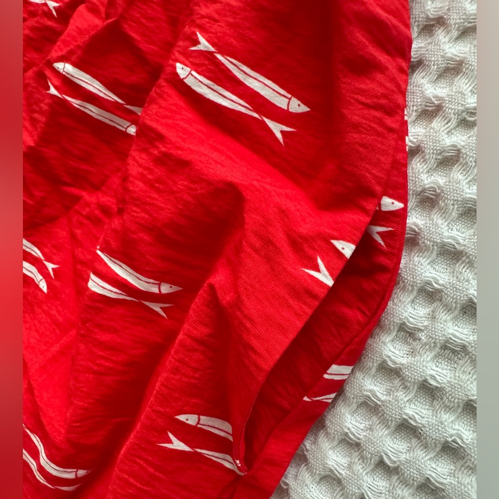 A New Day Red and White Fish Maxi Dress - NWOT szS / NWT szXL - Picture 4 of 5